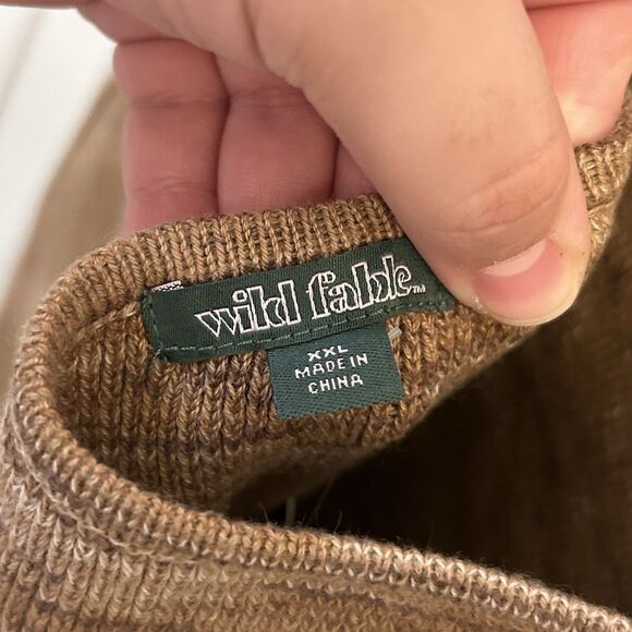 NWT Wild Fable 2XL Halter Knit Bodycon Mini Dress Brown Sleeveless - Picture 3 of 15